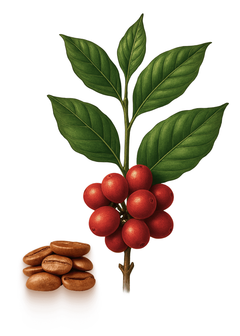 Robusta coffee plant